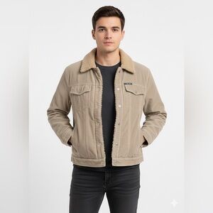 U.S. POLO ASSN. Sherpa-Lined Corduroy Trucker Jacket
